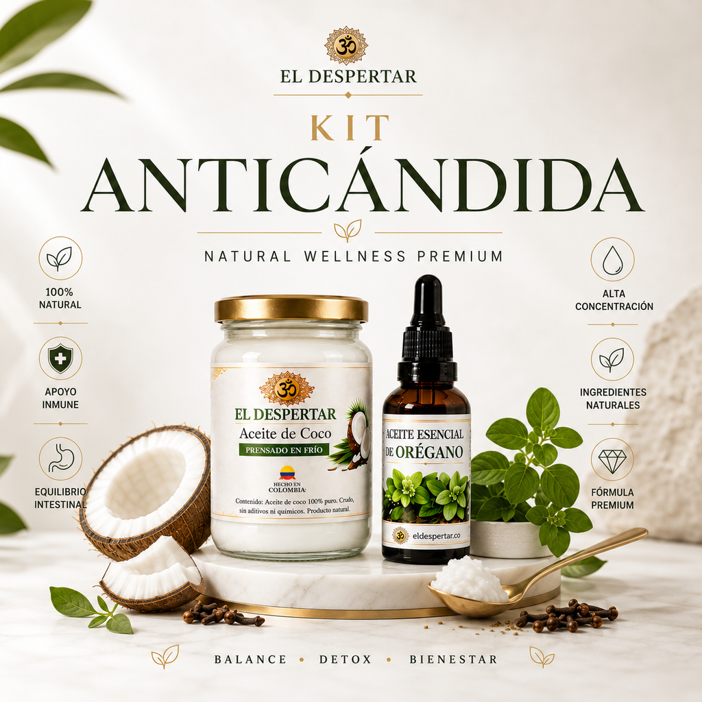 Kit Anticándida - Aceite de Coco + Aceite de Orégano en Gotas